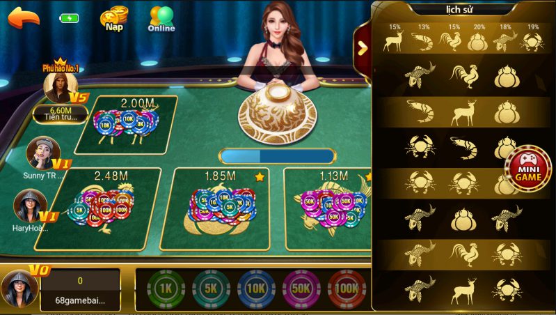 Hướng dẫn cách chơi bầu cua tôm cá đơn giản tại 68gamebai 3 Hãy tìm hiểu xác xuất khi chơi bầu cua tôm cá