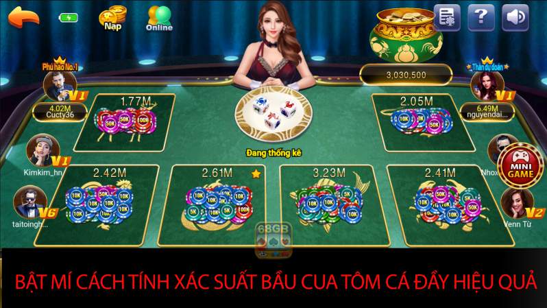 Cách tính xác suất bầu cua tôm cá cực chuẩn dành cho tân thủ 2 Bật mí cách tính xác suất bầu cua tôm cá cực hấp dẫn