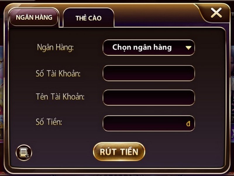 Rút tiền siêu dễ dàng