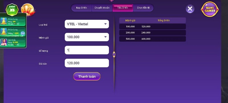 R88 vin - Nơi thoả sức niềm đam mê nổ hũ 5 Rút tiền qua hình thức thẻ cào